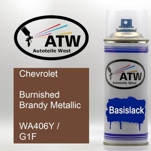 Chevrolet, Burnished Brandy Metallic, WA406Y / G1F: 400ml Sprühdose, von ATW Autoteile West.
